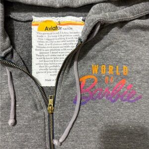 Aviator Nation/World of Barbie Collaboration Small Zipper Up Hoodie